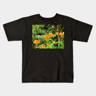 Carolina lily upside down flower Kids T-Shirt